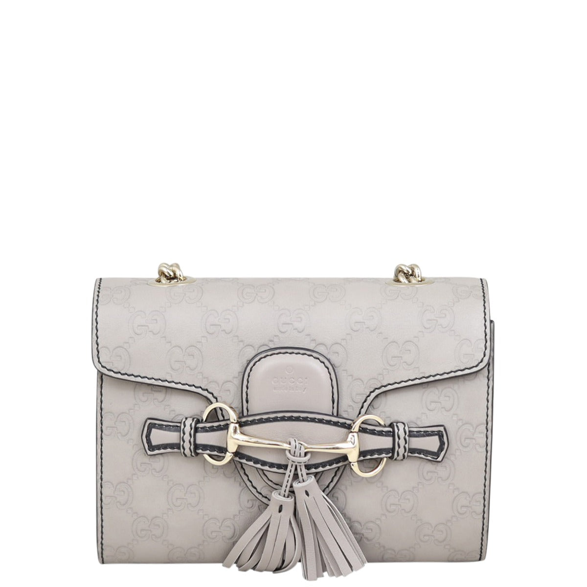 Gucci Emily Guccissima Mini Chain Shoulder Bag Front