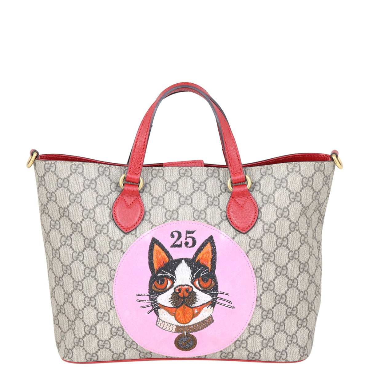 Gucci GG Supreme Bosco Patch Tote Front
