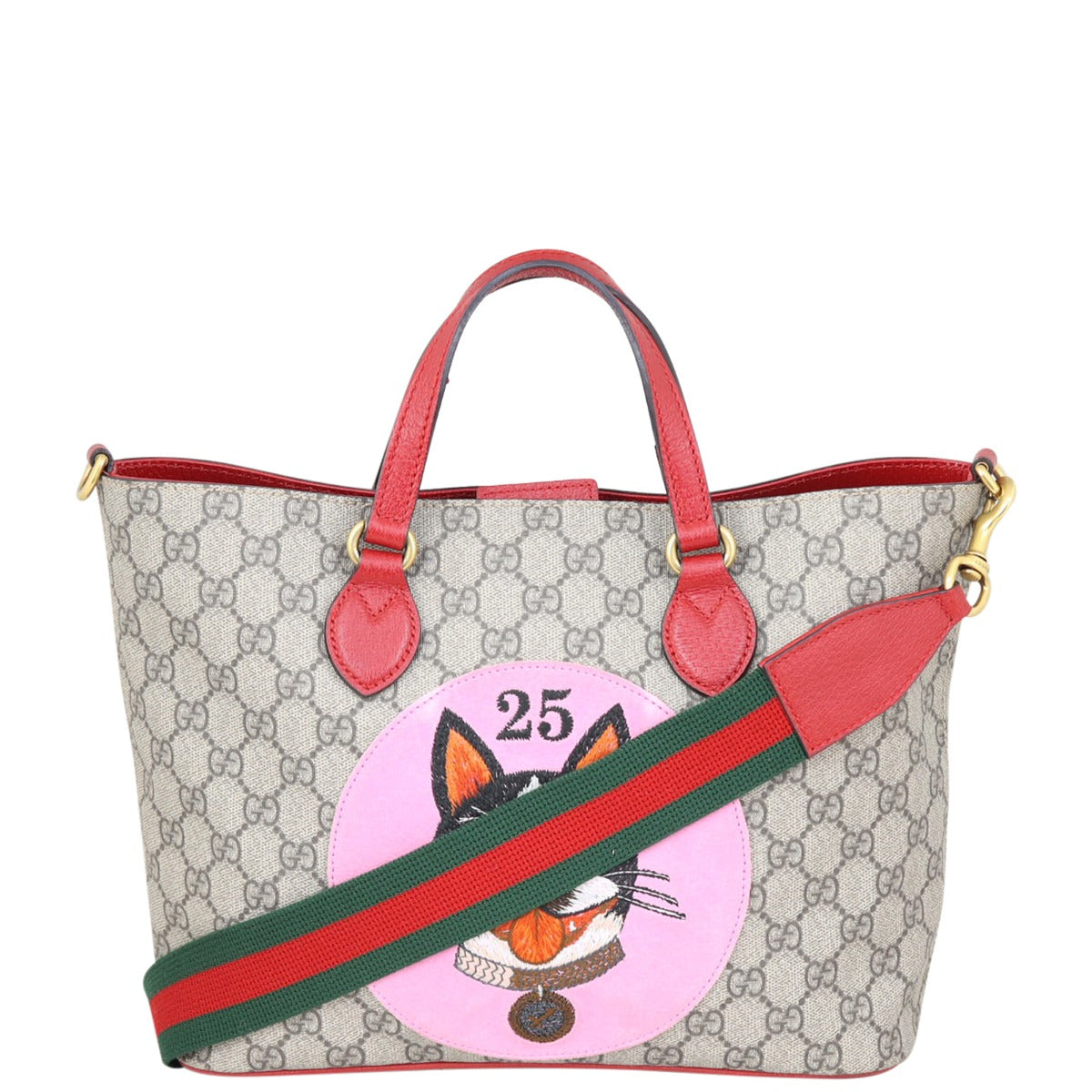 Gucci GG Supreme Bosco Patch Tote Front
