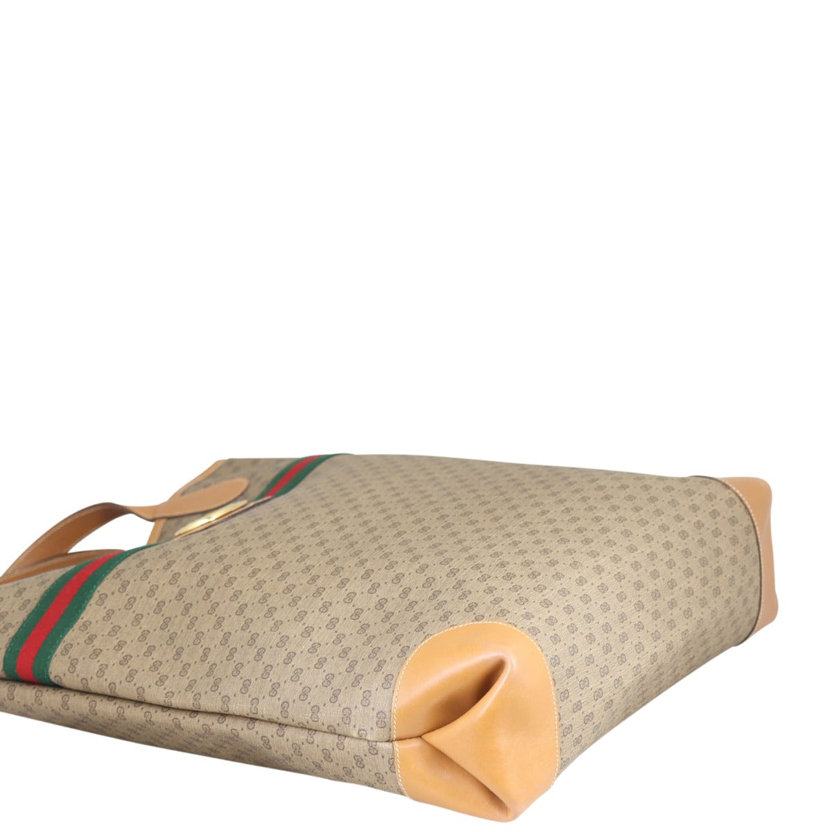 Gucci GG Web Sherry Line Tote Corner
