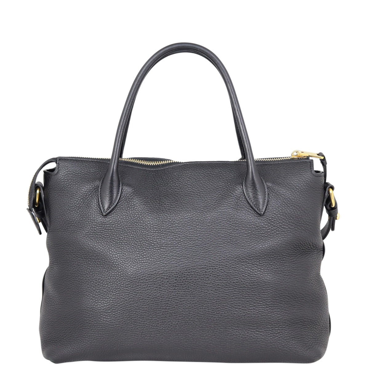 Prada Vitello Daino Zip Tote Back

