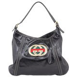 Gucci Patent Britt Hobo Medium Front
