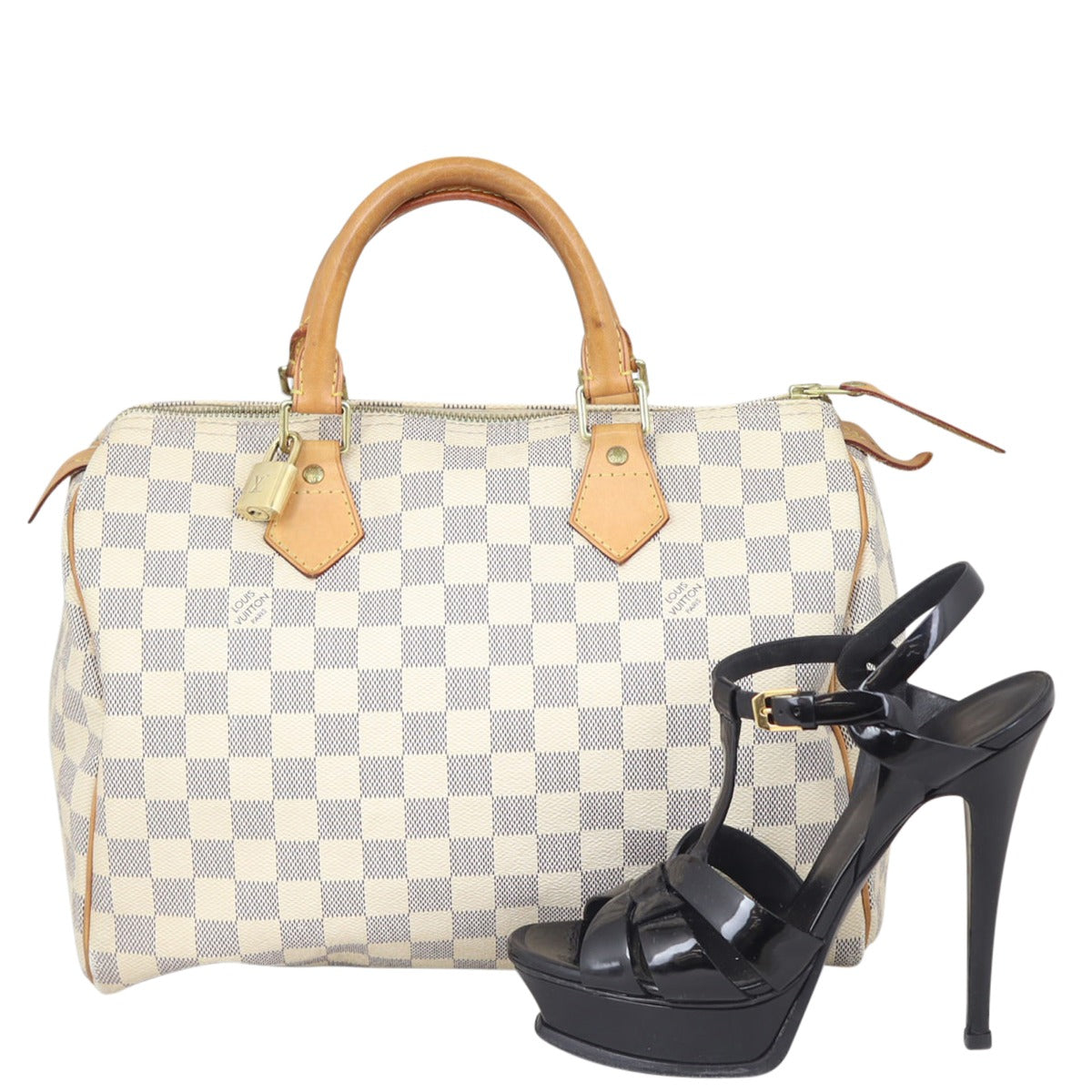 Louis Vuitton Speedy 30 Damier Azur Shoe
