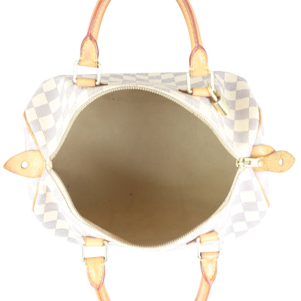 Louis Vuitton Speedy 30 Damier Azur Whole interior
