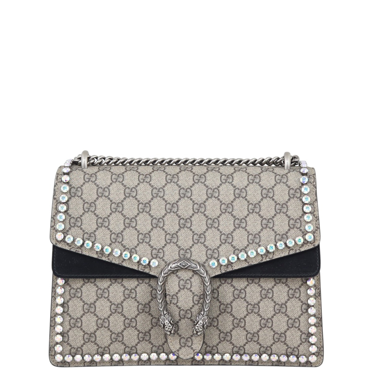 Gucci Dionysus Crystal Embellished Medium Shoulder Bag Front
