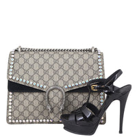 Gucci Dionysus Crystal Embellished Medium Shoulder Bag Shoe

