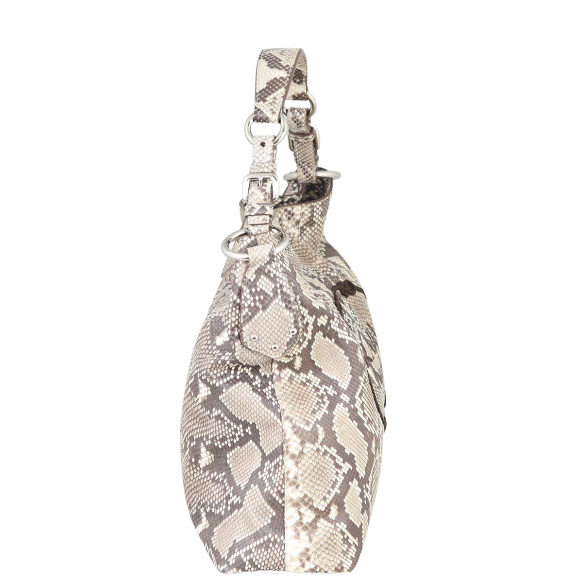 Prada Python Logo Hobo Side

