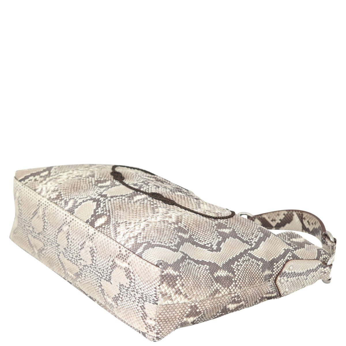 Prada Python Logo Hobo Corner

