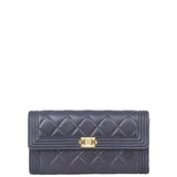Chanel Boy Long Flap Wallet Front
