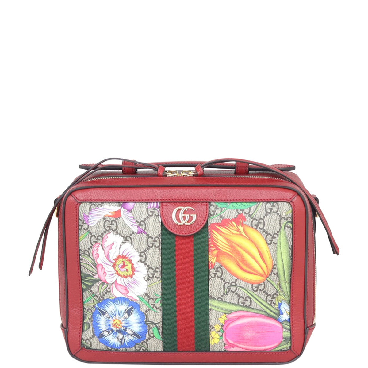 Gucci Flora GG Supreme Ophidia Small Shoulder Bag Front
