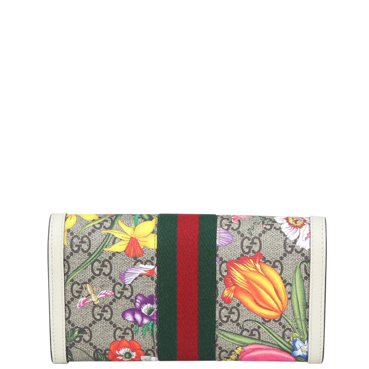 Gucci Flora GG Supreme Ophidia Continental Wallet Back
