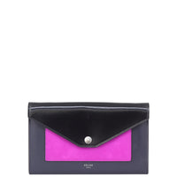 Celine Pocket Envelope Wallet On Chain Large Front