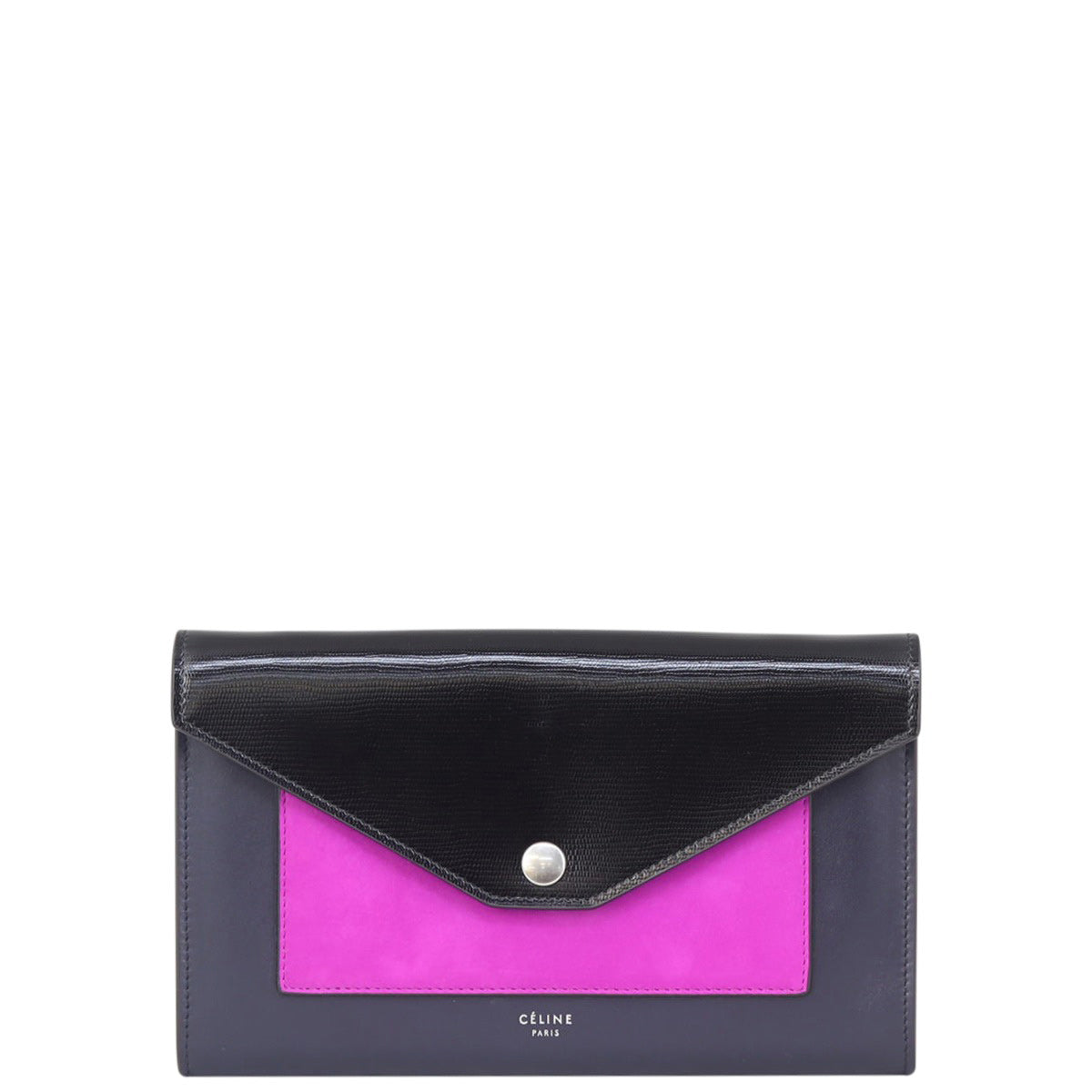 Celine Pocket Envelope Wallet On Chain Large Front