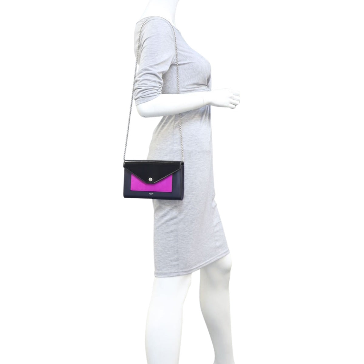 Celine Pocket Envelope Wallet On Chain Large Mannequin
