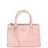 Prada Saffiano Lux Galleria Double Zip Tote Mini Front
