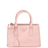 Prada Saffiano Lux Galleria Double Zip Tote Mini Front
