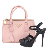 Prada Saffiano Lux Galleria Double Zip Tote Mini Shoe
