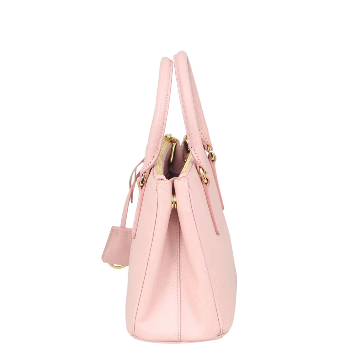 Prada Saffiano Lux Galleria Double Zip Tote Mini Side