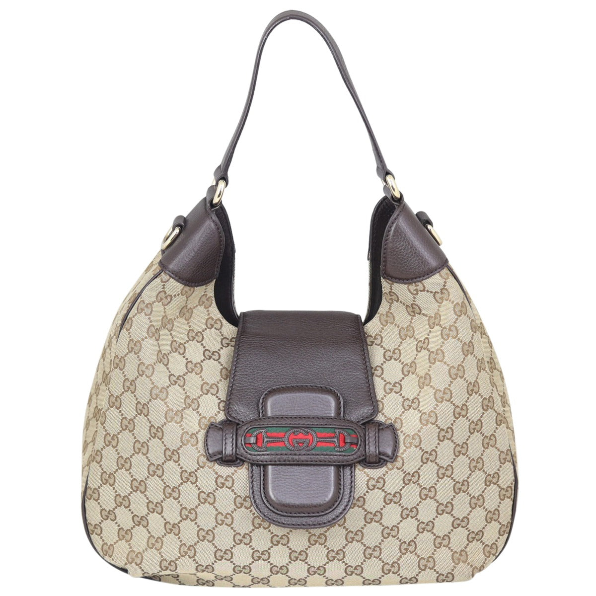 Gucci GG Canvas Dressage Hobo Front
