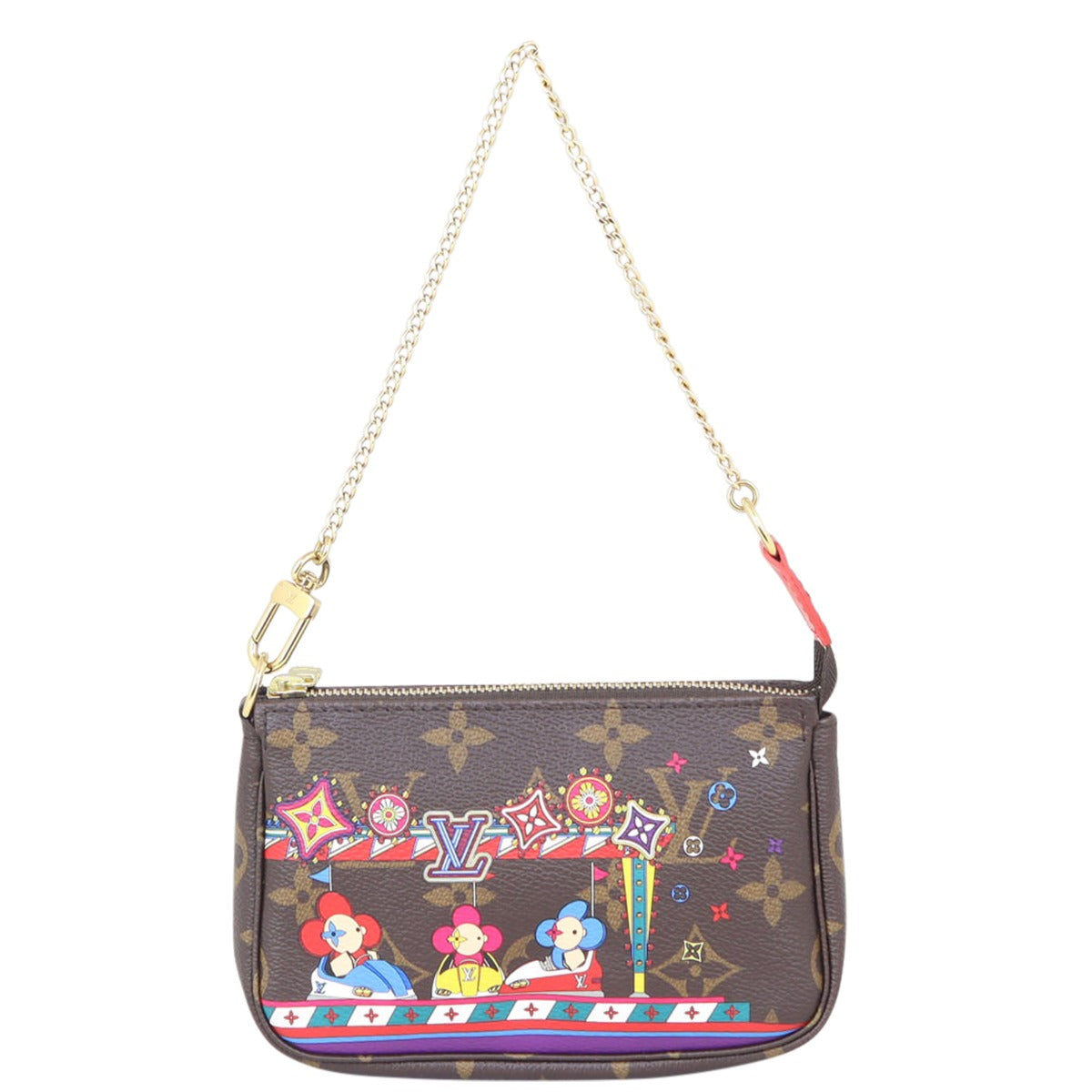 Louis Vuitton 2020 Christmas Vivienne Bumper Car Mini Pochette Front

