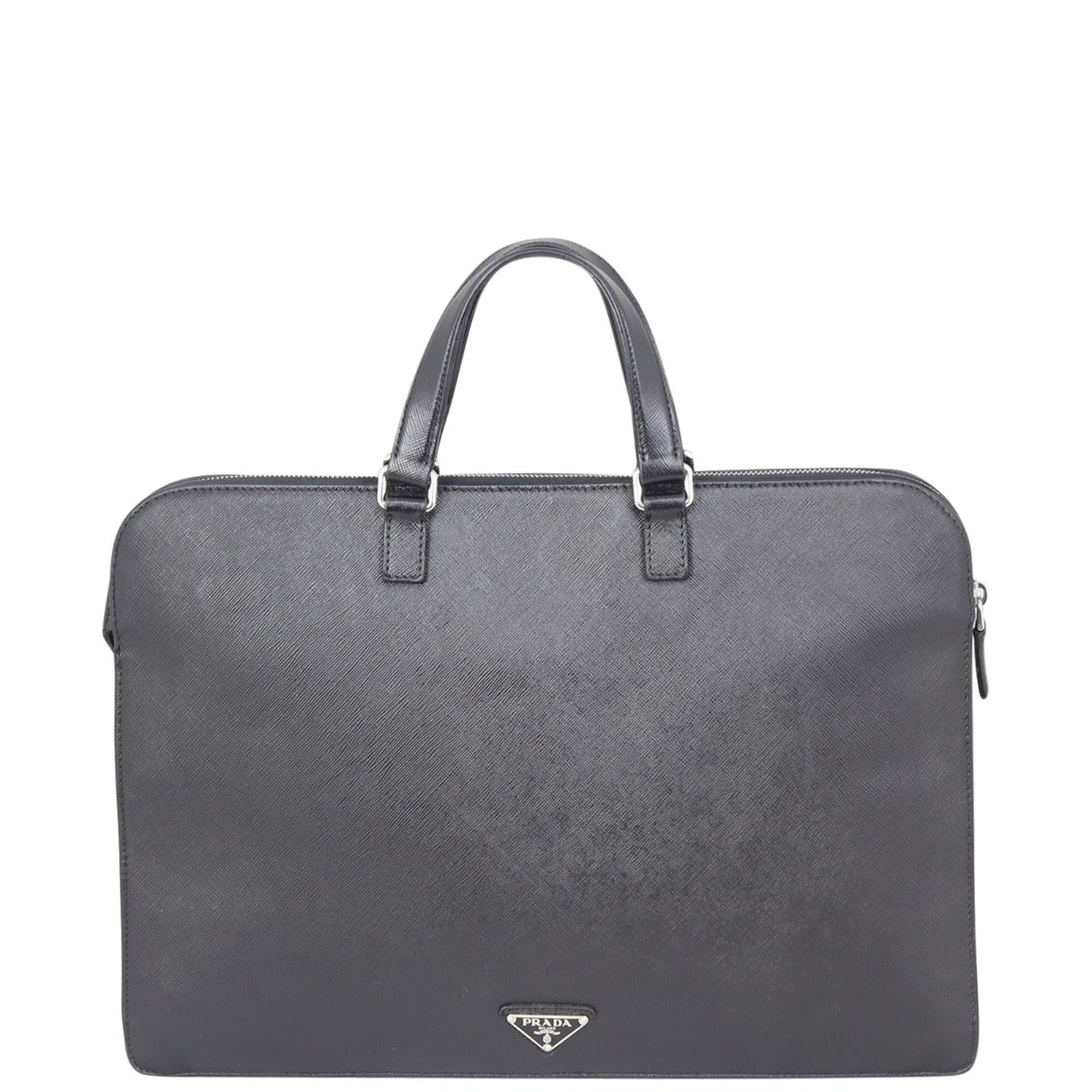 Prada Saffiano Lux Briefcase Front
