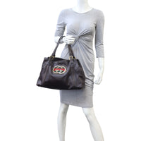 Gucci Leather Britt Medium Tote Mannequin
