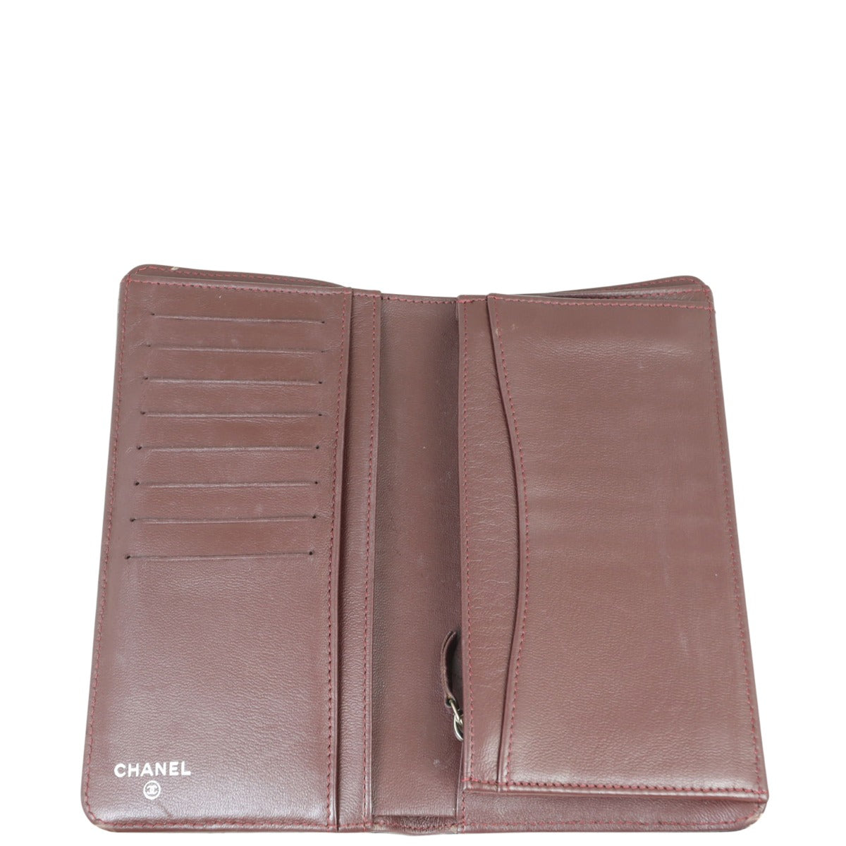 Chanel Classic Long Flap Wallet Whole interior
