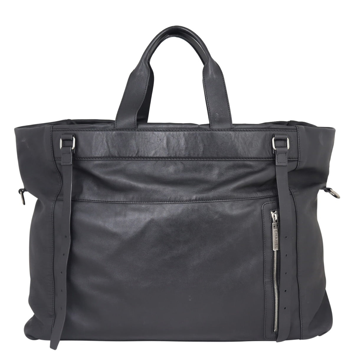 Chanel Weekender Satchel Bag Back

