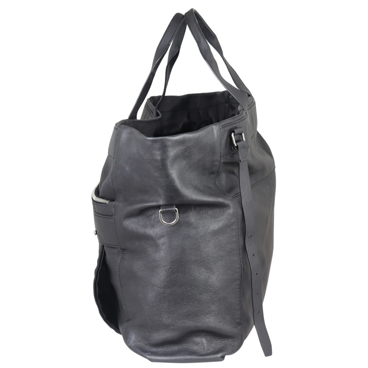 Chanel Weekender Satchel Bag Side