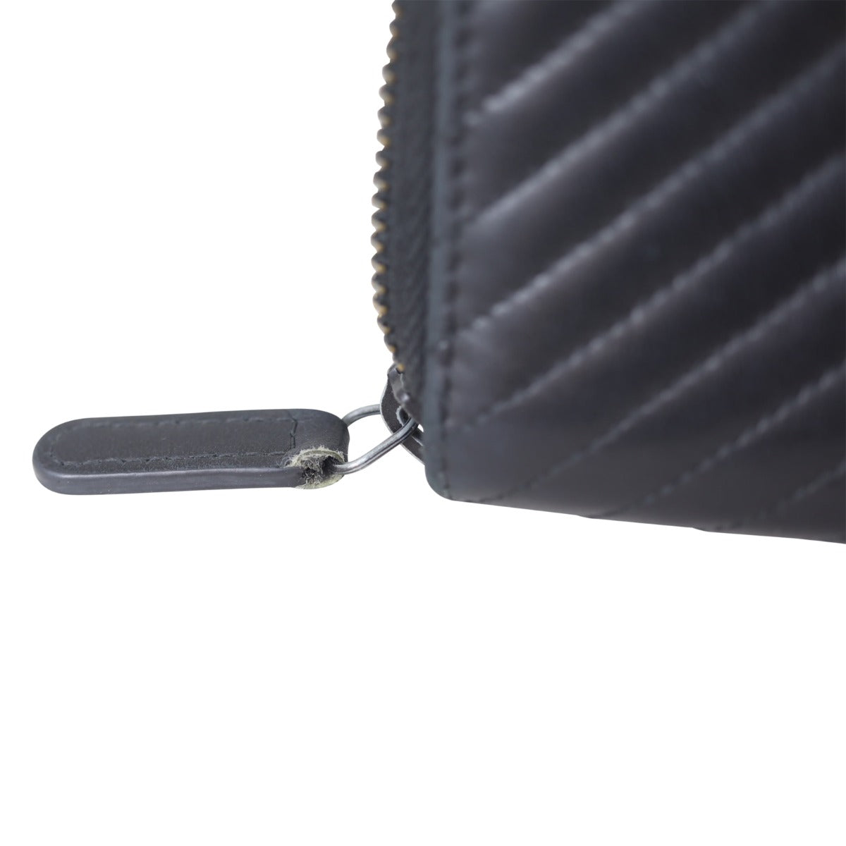 Chanel Chevron Zipped Coin Purse Corner
