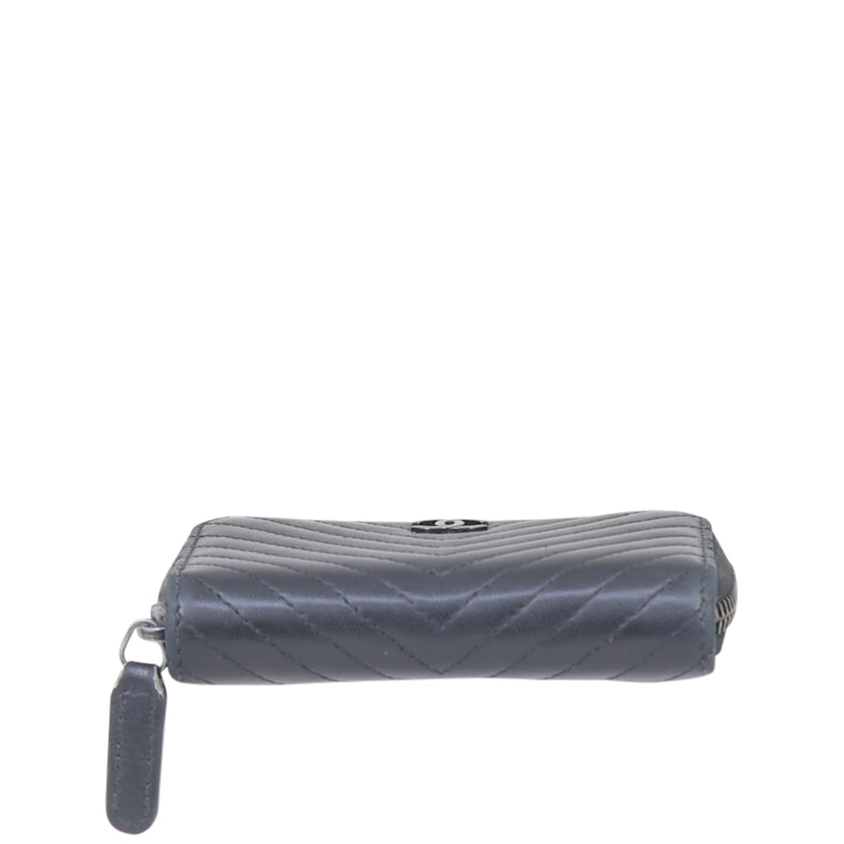 Chanel Chevron Zipped Coin Purse Base


