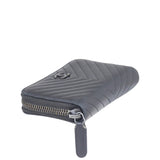 Chanel Chevron Zipped Coin Purse Corner
