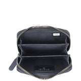 Chanel Chevron Zipped Coin Purse Whole interior
