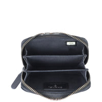 Chanel Chevron Zipped Coin Purse Whole interior
