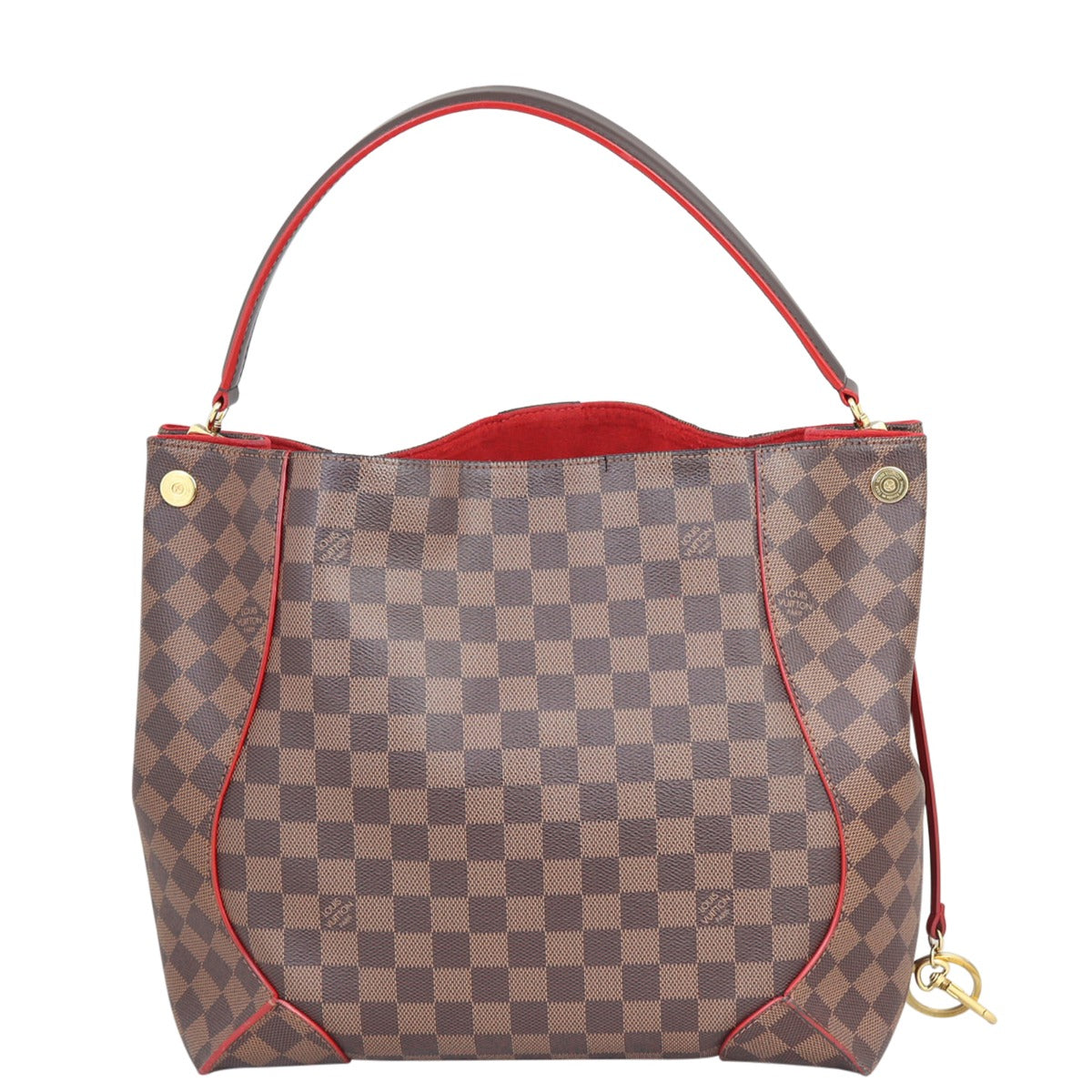 Louis Vuitton Caissa Hobo Damier Ebene Back
