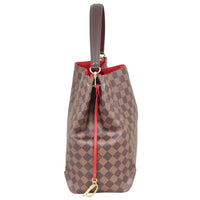 Louis Vuitton Caissa Hobo Damier Ebene Side
