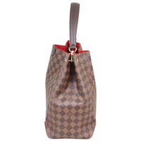 Louis Vuitton Caissa Hobo Damier Ebene Side
