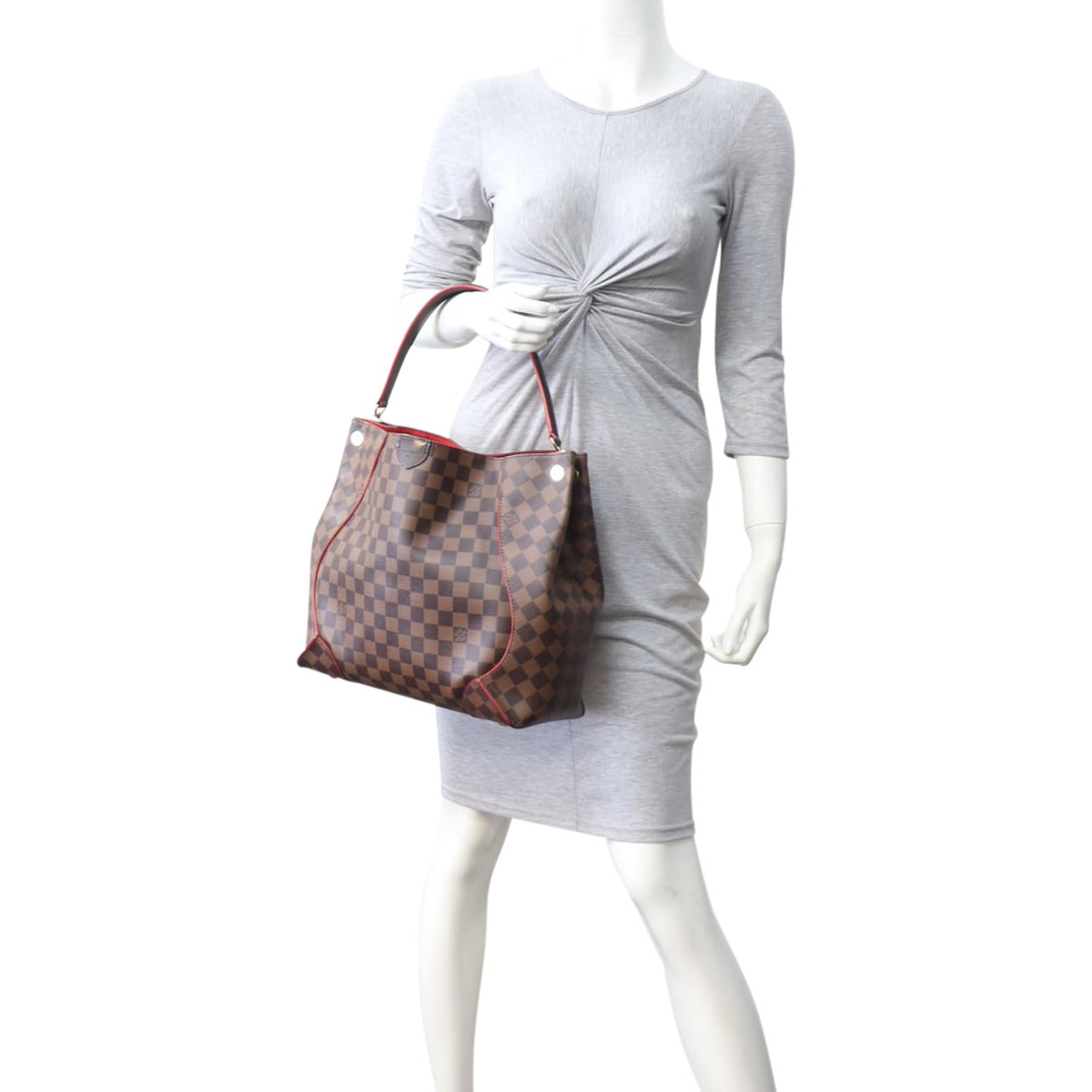 Louis Vuitton Caissa Hobo Damier Ebene Mannequin
