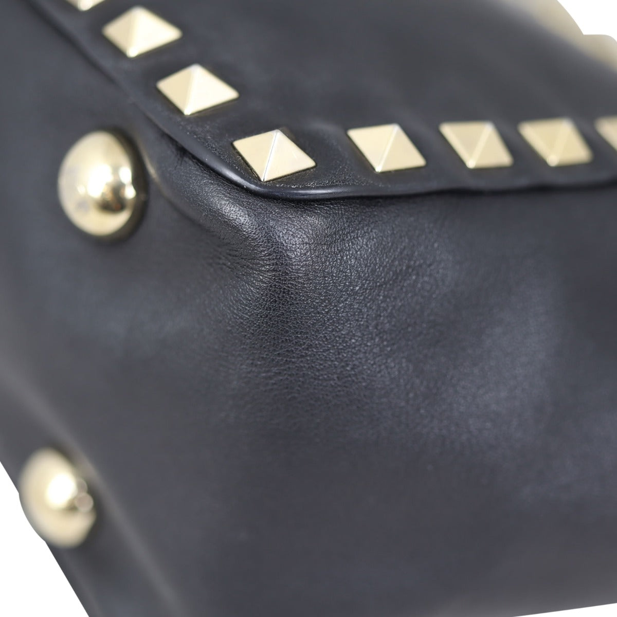 Valentino Rockstud Mini Tote Corner
