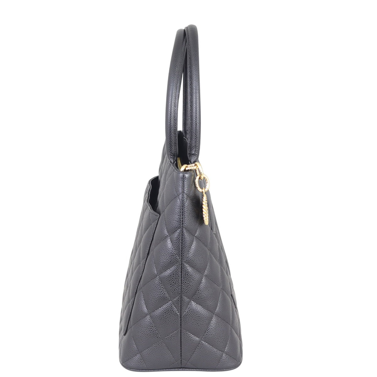 Chanel Medallion Tote Side
