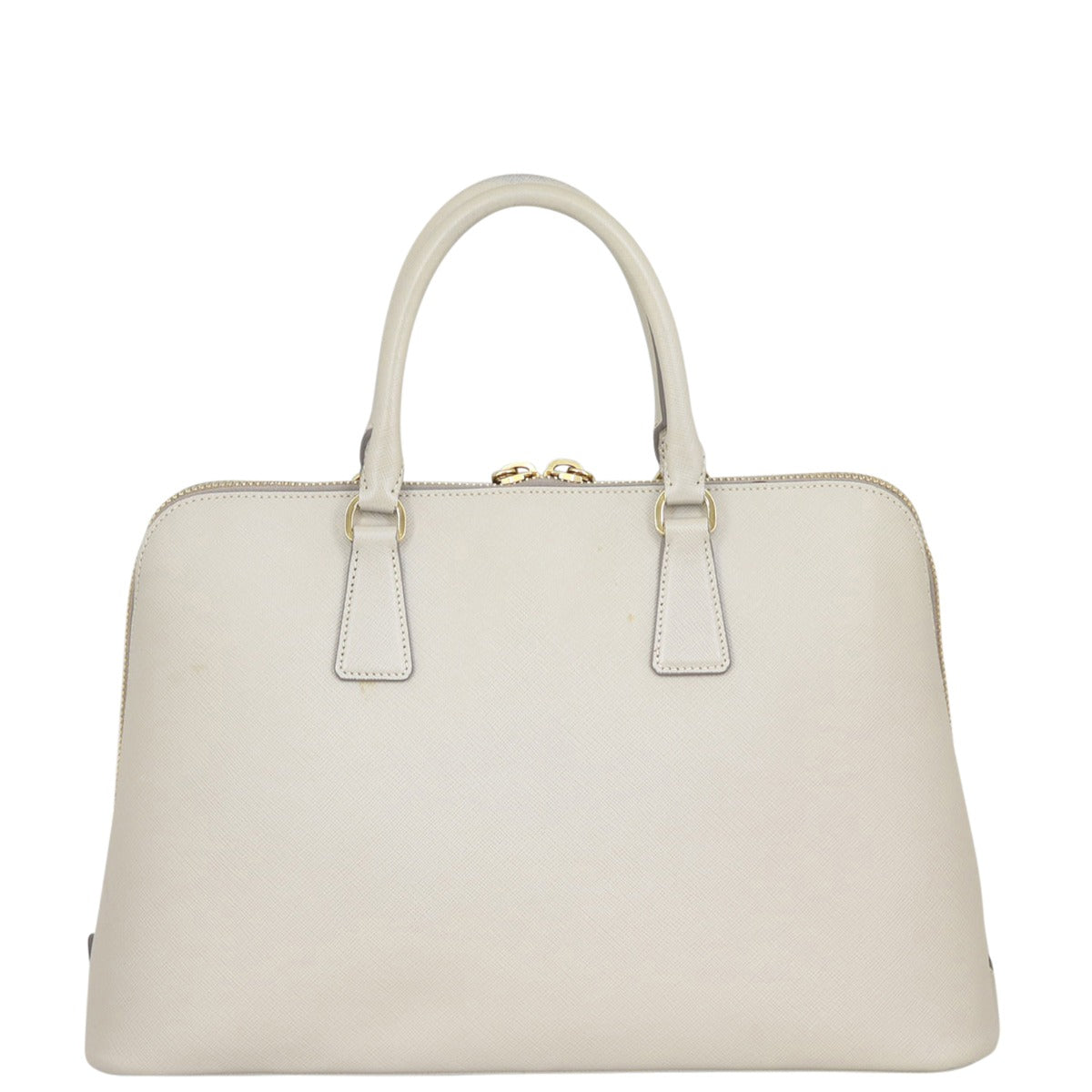 Prada Saffiano Lux Bauletto Tote Back
