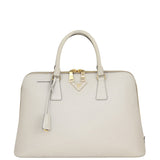 Prada Saffiano Lux Bauletto Tote Front
