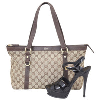 Gucci GG Canvas Abbey Tote Medium Shoe
