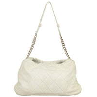 Chanel Quilted Rose Applique Hobo Back
