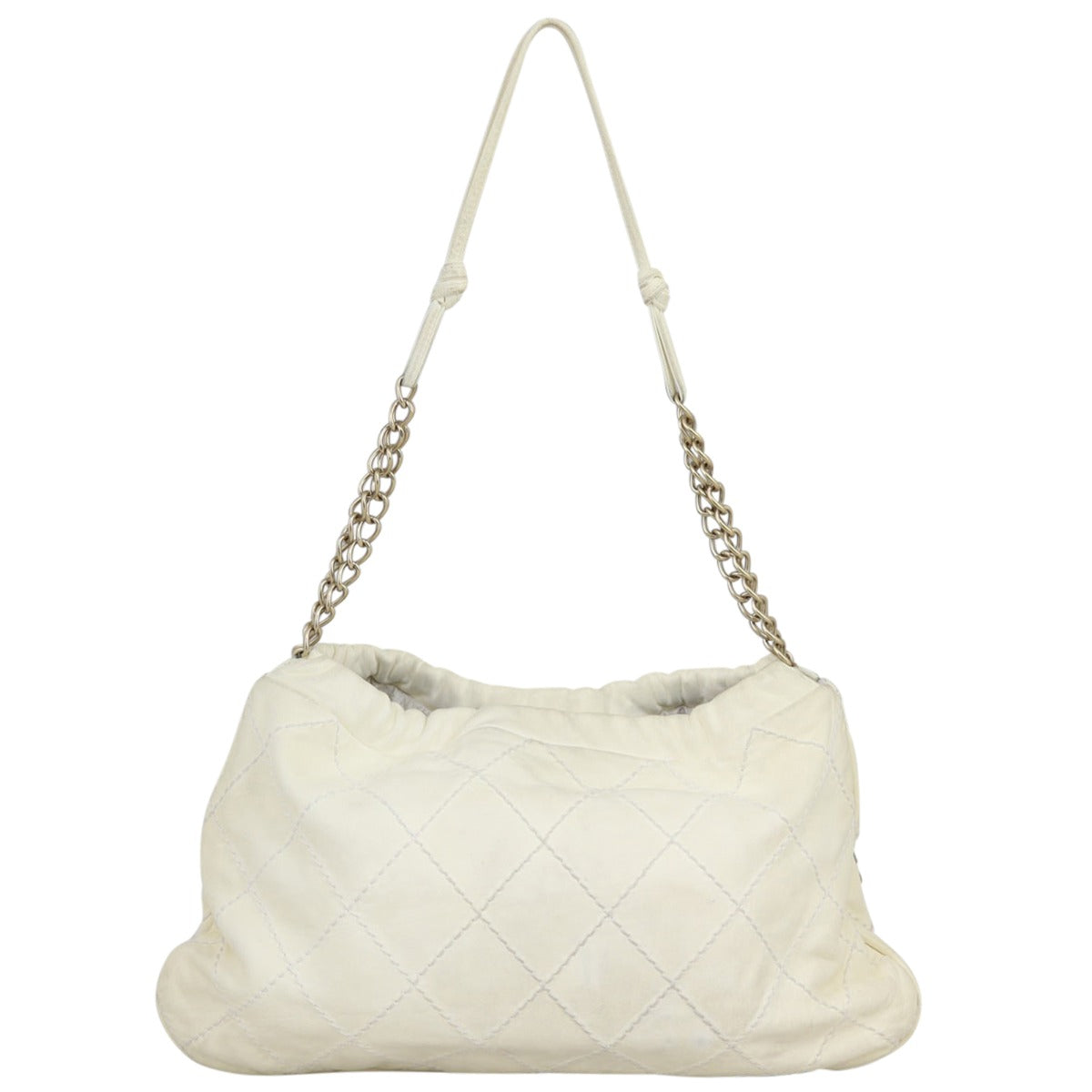 Chanel Quilted Rose Applique Hobo Back
