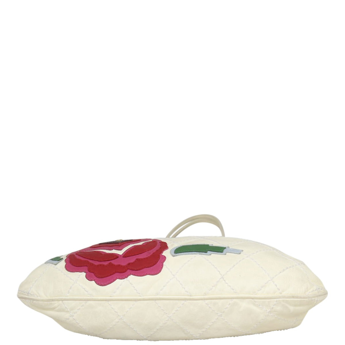 Chanel Quilted Rose Applique Hobo Base

