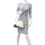 Chanel Quilted Rose Applique Hobo Mannequin
