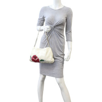 Chanel Quilted Rose Applique Hobo Mannequin
