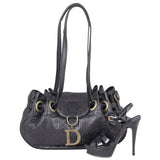 Dior Cannage Drawstring Flap Bag Shoe
