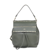 Valentino Rockstud Grainy Calfskin Backpack Front
